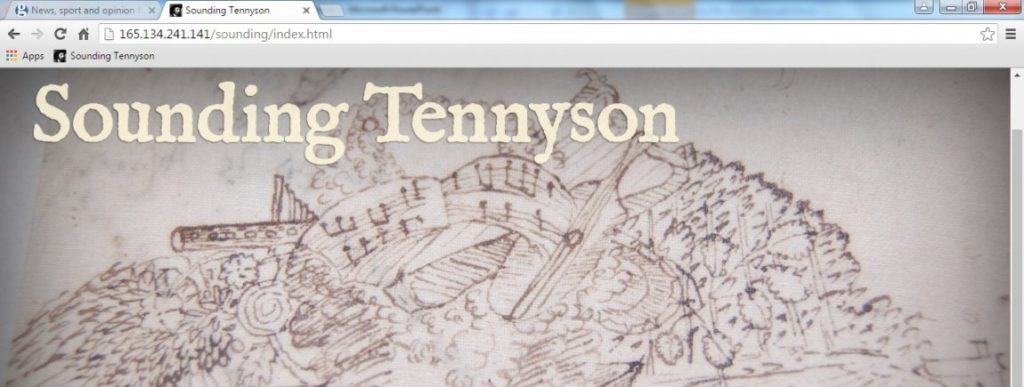 Sounding Tennyson includes the first recordings and publications of Emily Tennyson’s piano/vocal settings for Tennyson's work